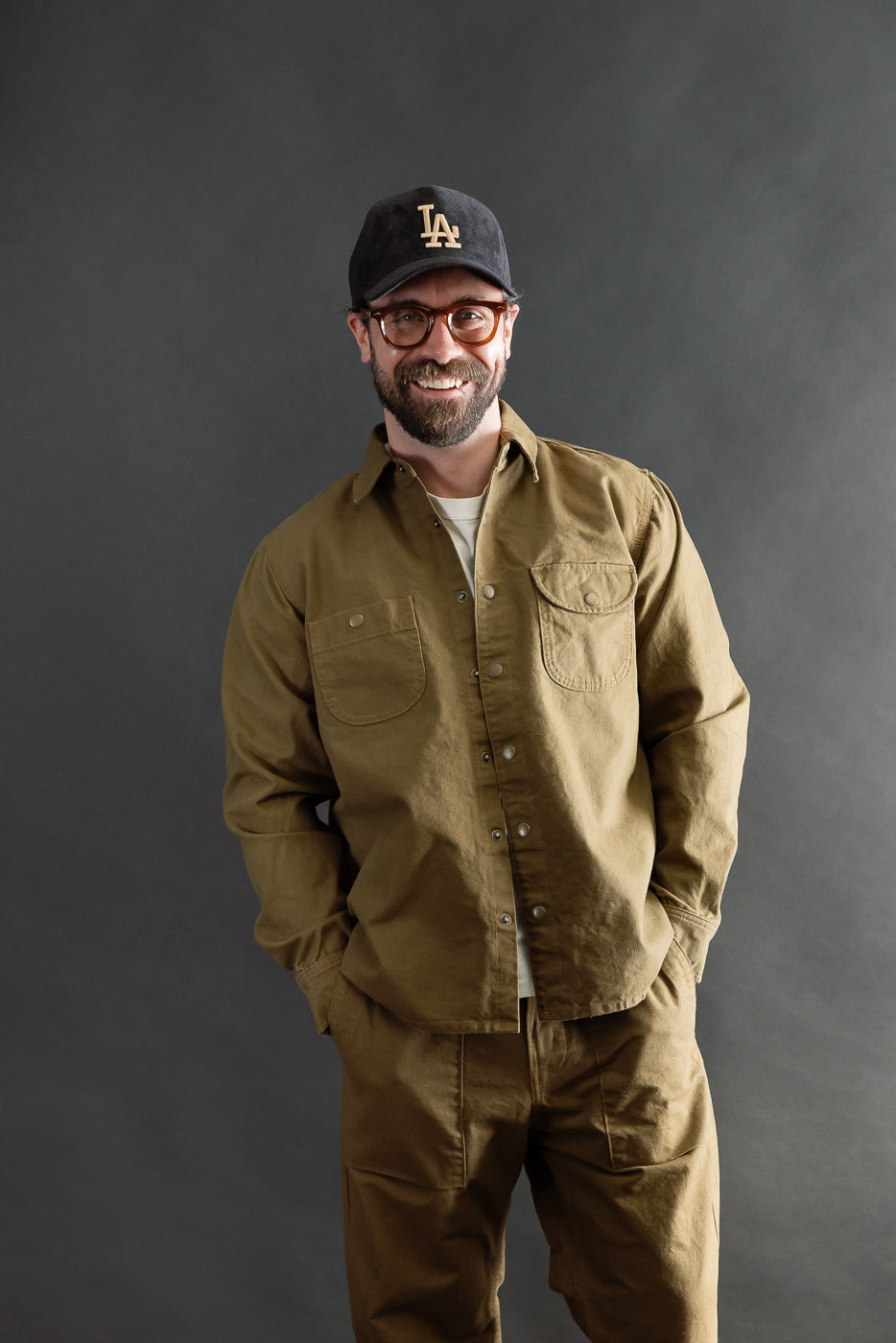 11oz Work Shirt - Dyed Canvas Golden Brown | Dant