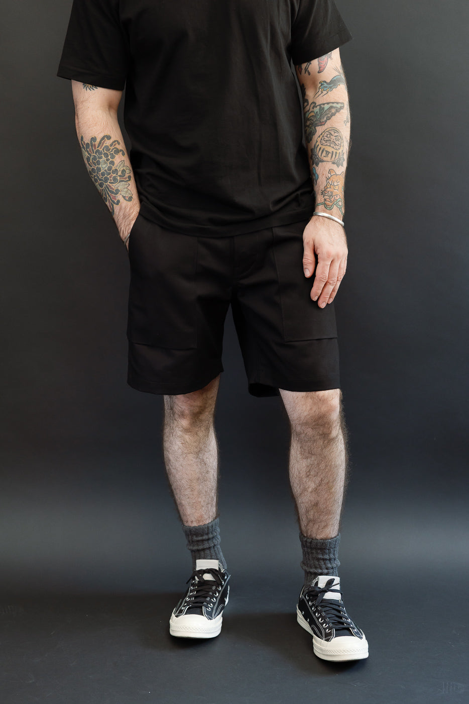 12oz Fatigue Shorts - Black Canvas | Dant