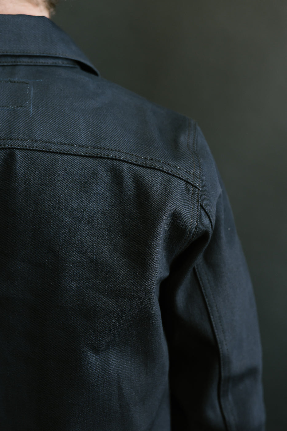 13.5oz -  Indigo x Black Selvedge Denim - Cruiser Jacket