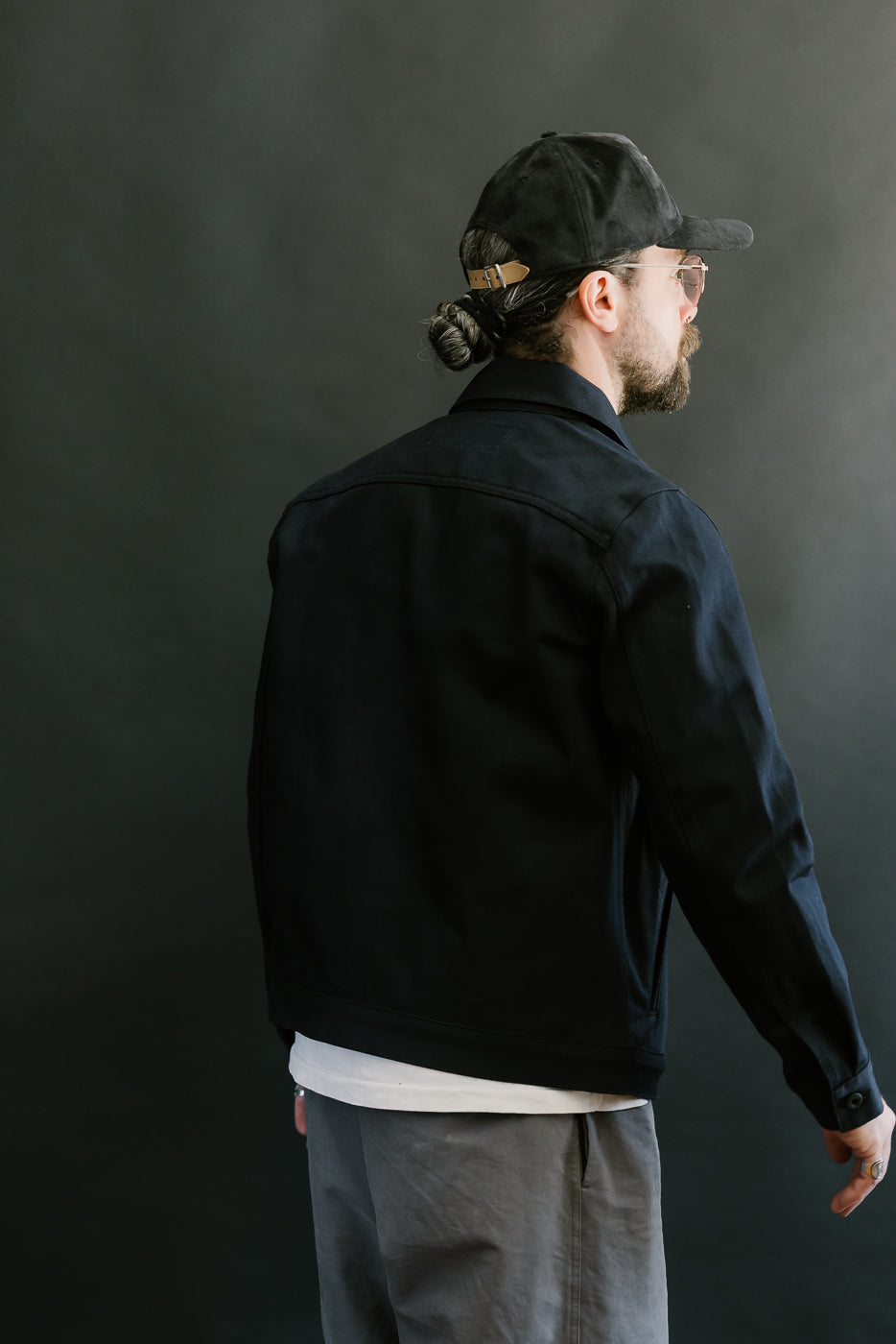 13.5oz -  Indigo x Black Selvedge Denim - Cruiser Jacket