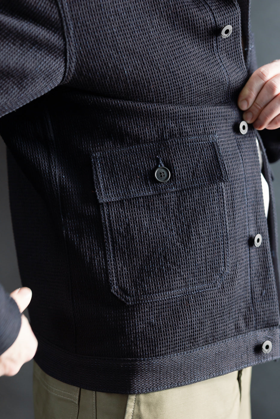 13oz - Ranger Jacket Sashiko - Indigo