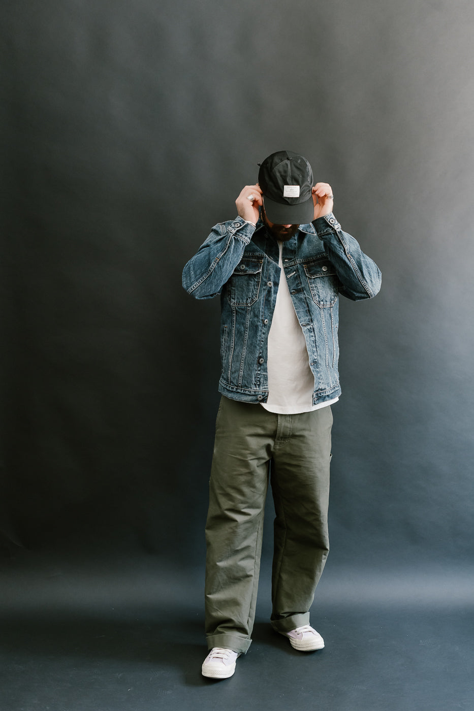 15oz - Medium Wash Indigo Selvedge Denim - Cruiser Jacket