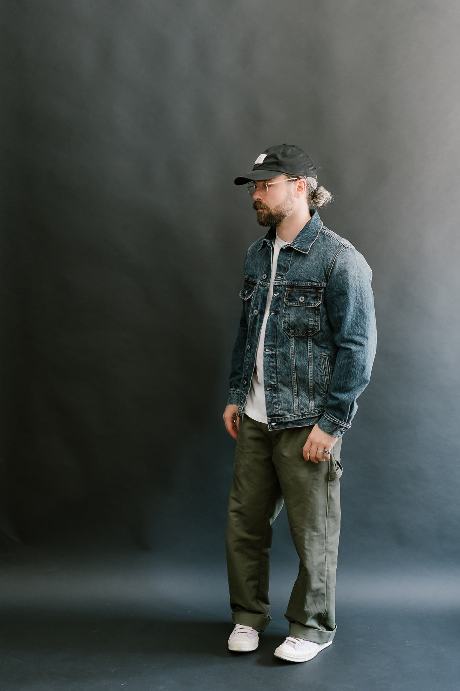 15oz - Medium Wash Indigo Selvedge Denim - Cruiser Jacket