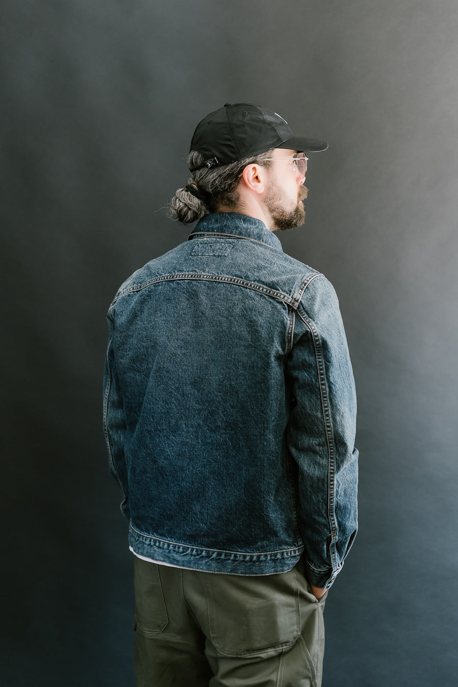 15oz - Medium Wash Indigo Selvedge Denim - Cruiser Jacket
