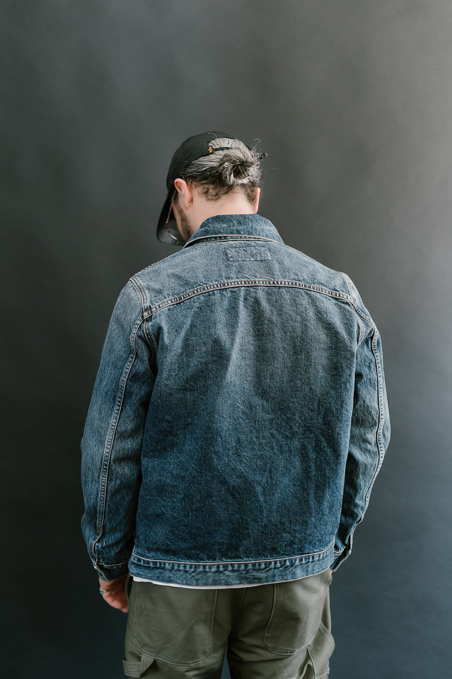 15oz - Medium Wash Indigo Selvedge Denim - Cruiser Jacket