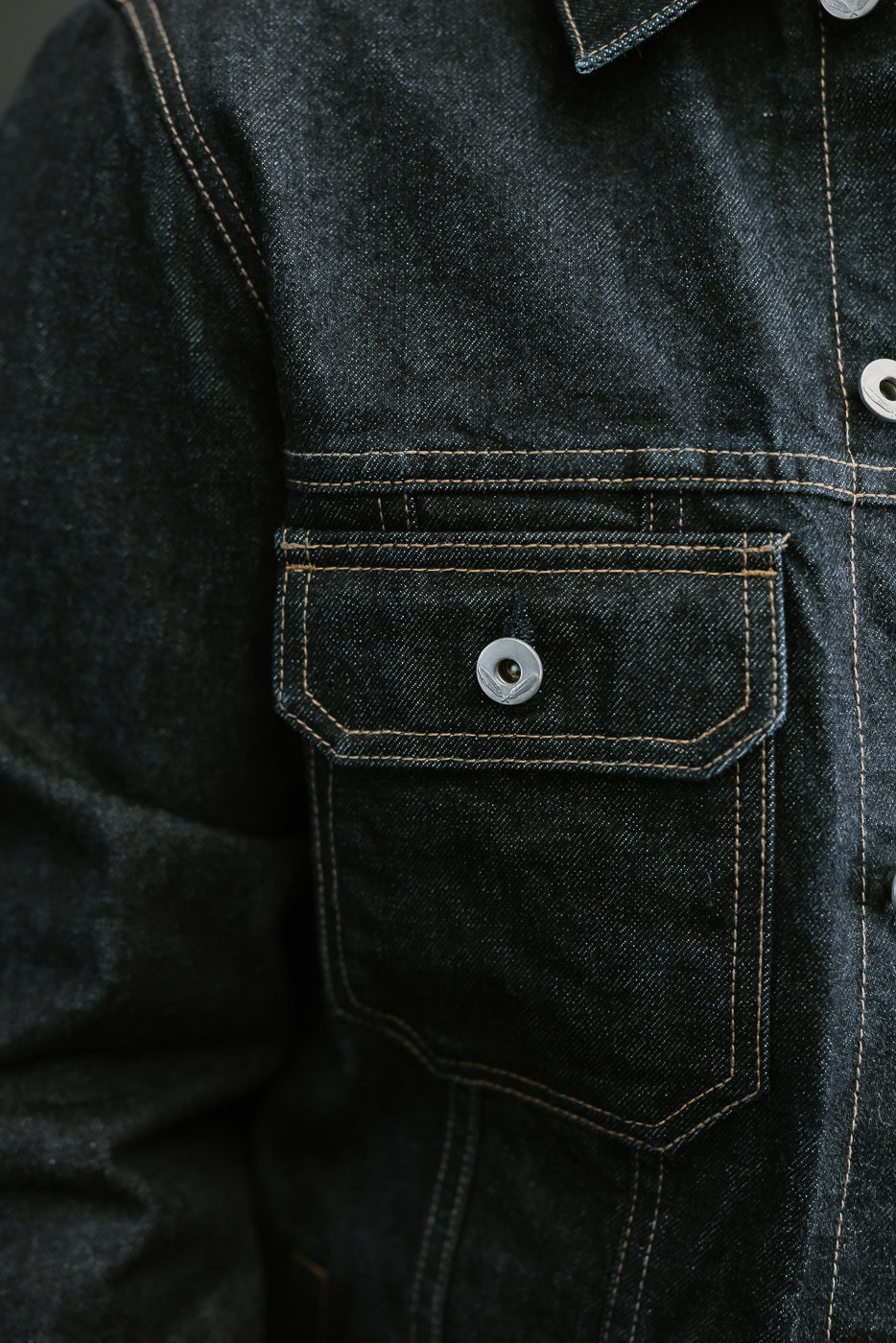 15oz - Rinsed Indigo Selvedge Denim - Cruiser Jacket
