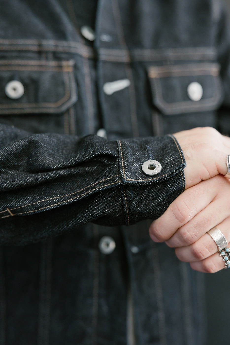 15oz - Rinsed Indigo Selvedge Denim - Cruiser Jacket
