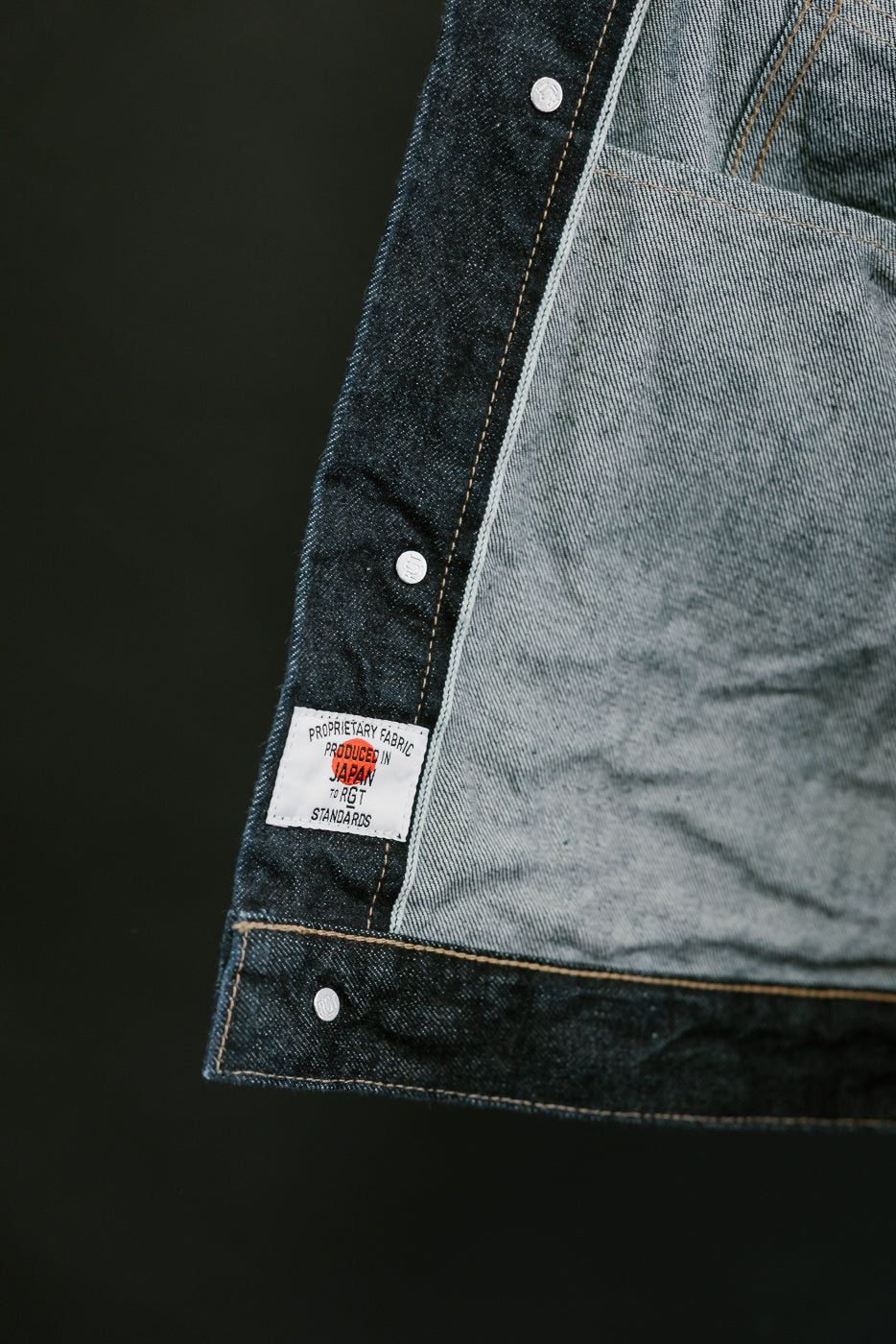 15oz - Rinsed Indigo Selvedge Denim - Cruiser Jacket