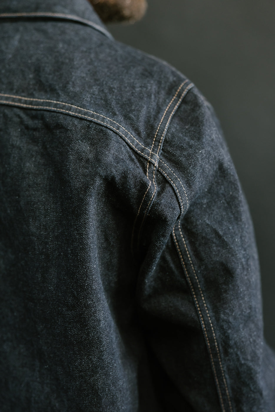15oz - Rinsed Indigo Selvedge Denim - Cruiser Jacket