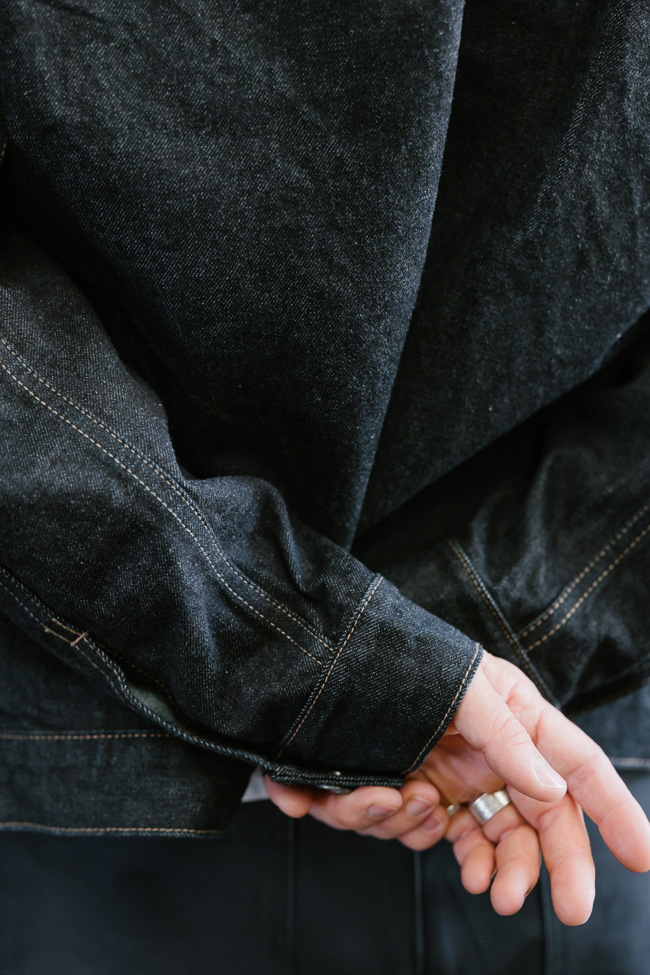 15oz - Rinsed Indigo Selvedge Denim - Cruiser Jacket