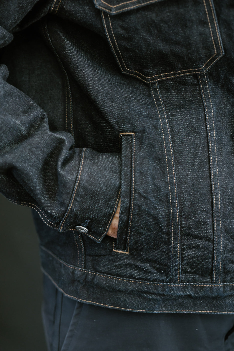 15oz - Rinsed Indigo Selvedge Denim - Cruiser Jacket