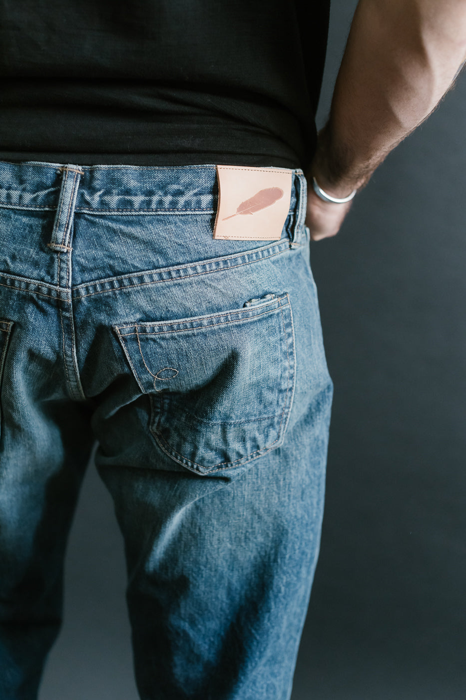 15oz - Vintage Washed Selvedge Stanton Pant - Medium Indigo