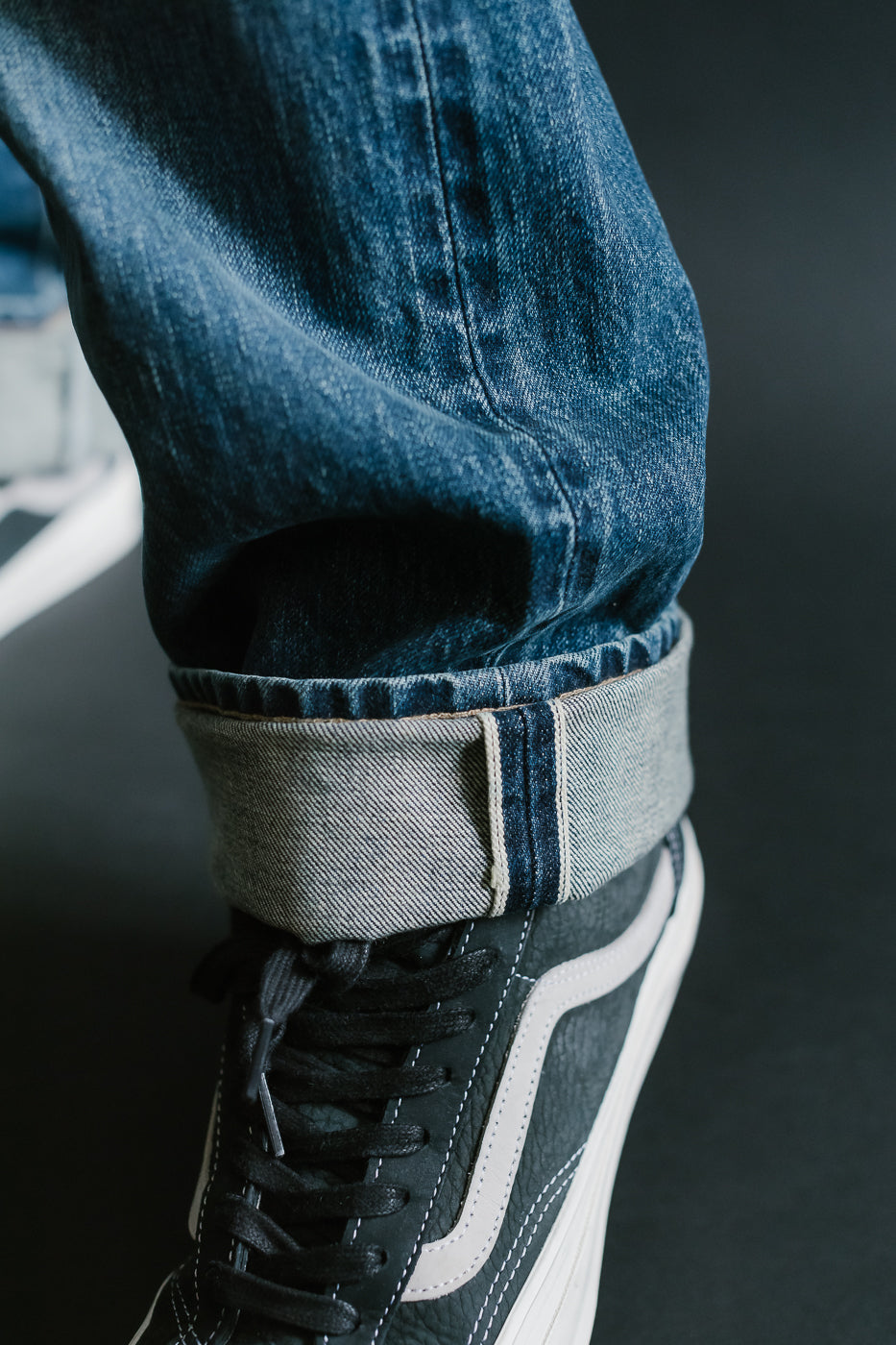 15oz - Vintage Washed Selvedge Stanton Pant - Medium Indigo