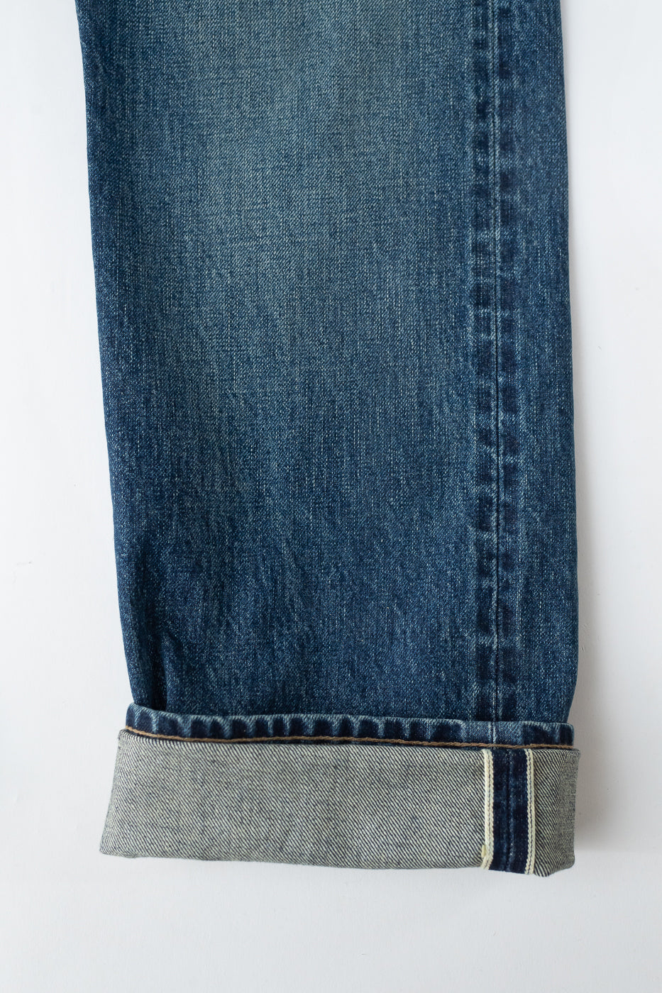 15oz - Vintage Washed Selvedge Stanton Pant - Medium Indigo