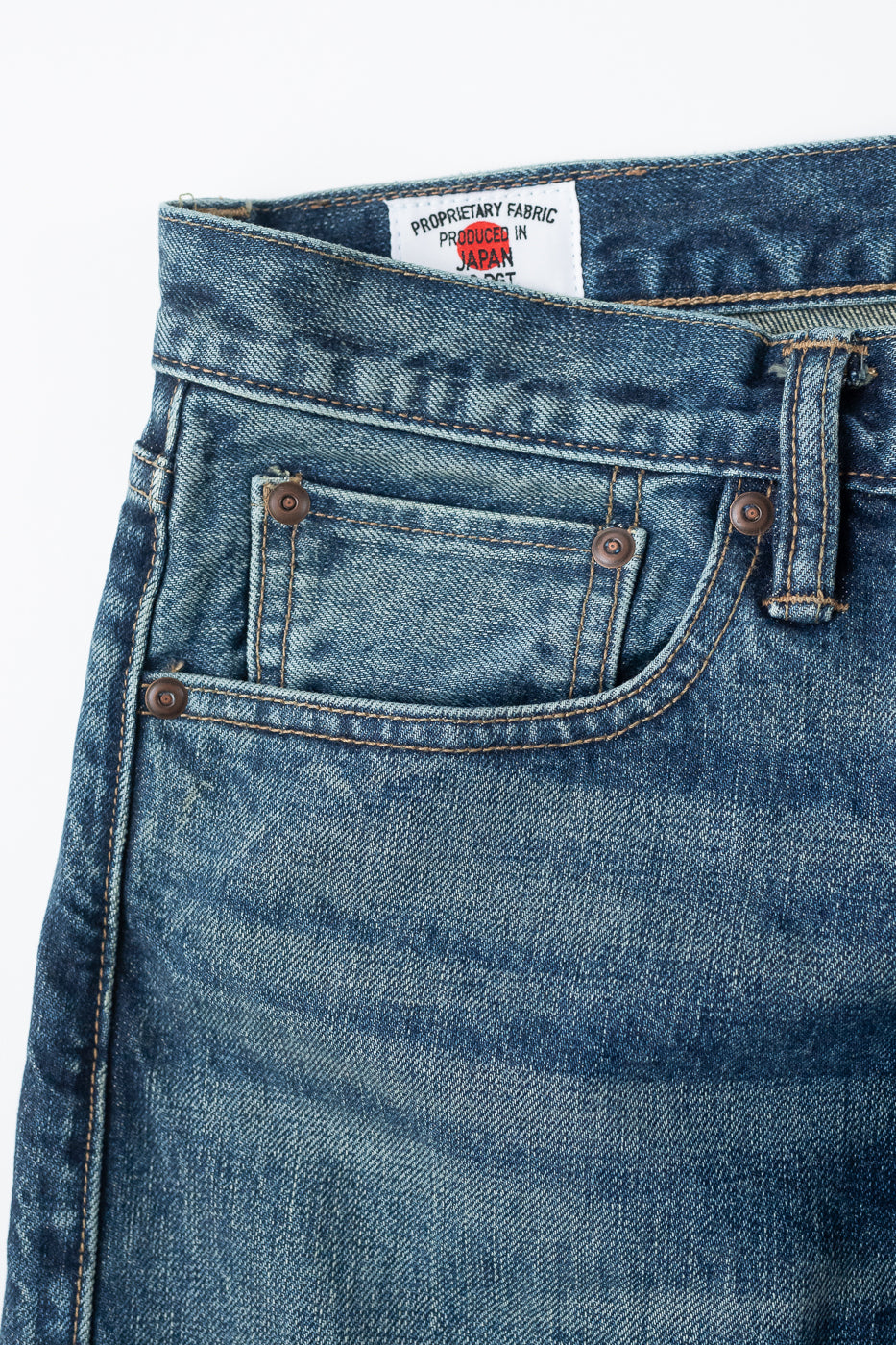 15oz - Vintage Washed Selvedge Stanton Pant - Medium Indigo