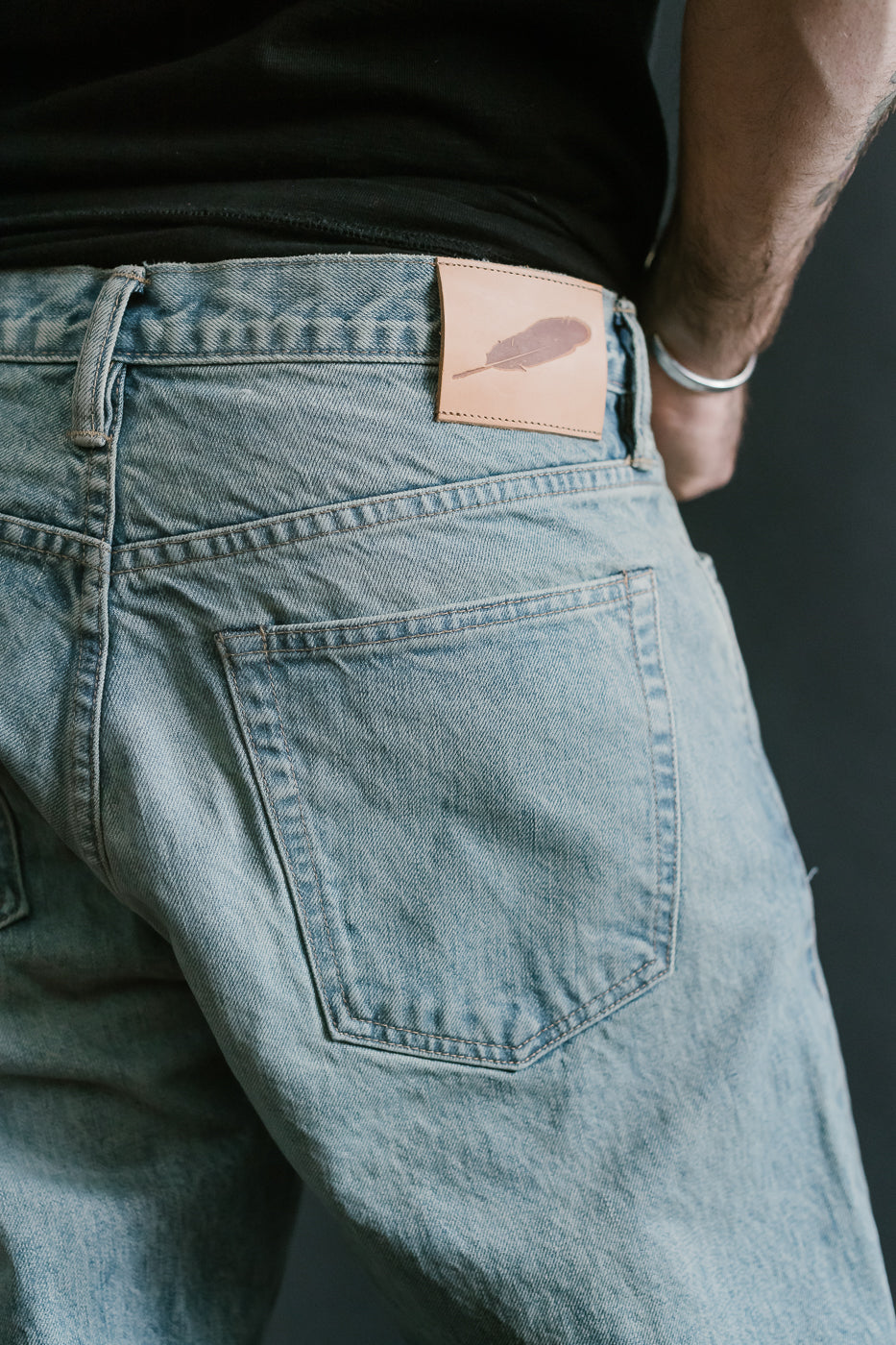 15oz - River Washed Selvedge Strider Pant - Light Indigo