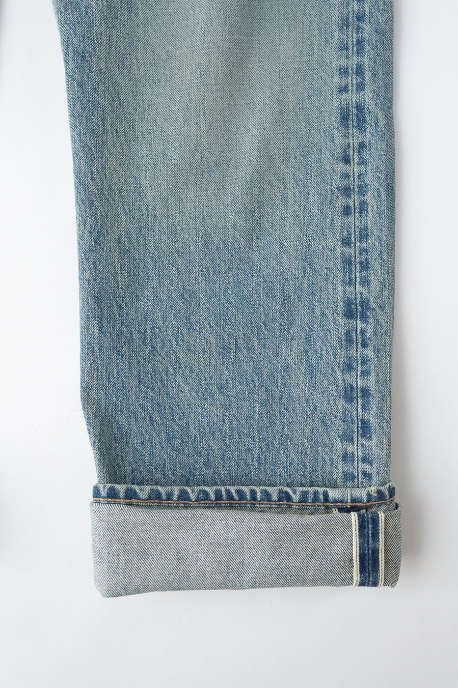 15oz - River Washed Selvedge Strider Pant - Light Indigo