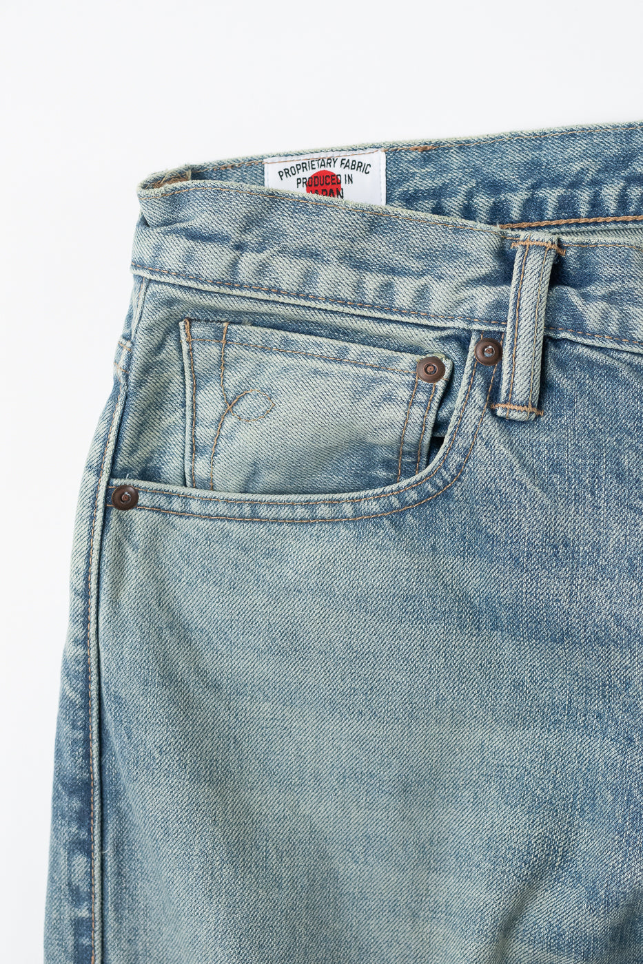 15oz - River Washed Selvedge Strider Pant - Light Indigo