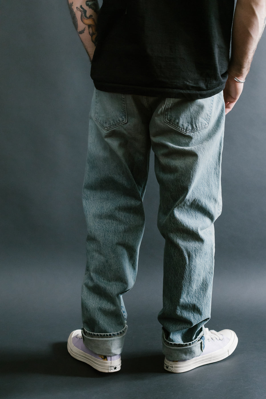 15oz - River Washed Selvedge Strider Pant - Light Indigo