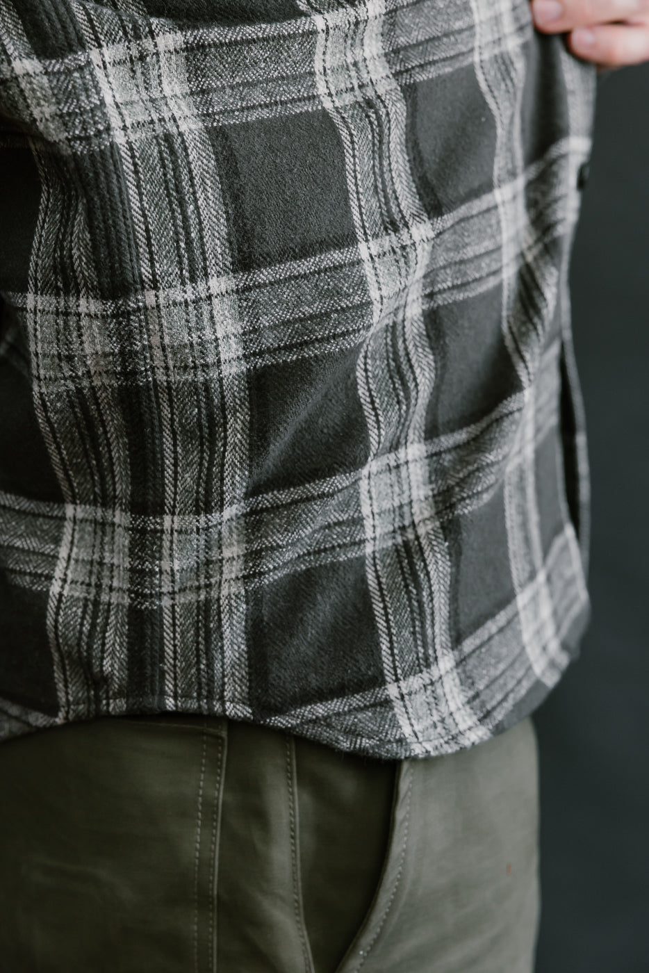 6oz Field Shirt Plaid Flannel - Grey