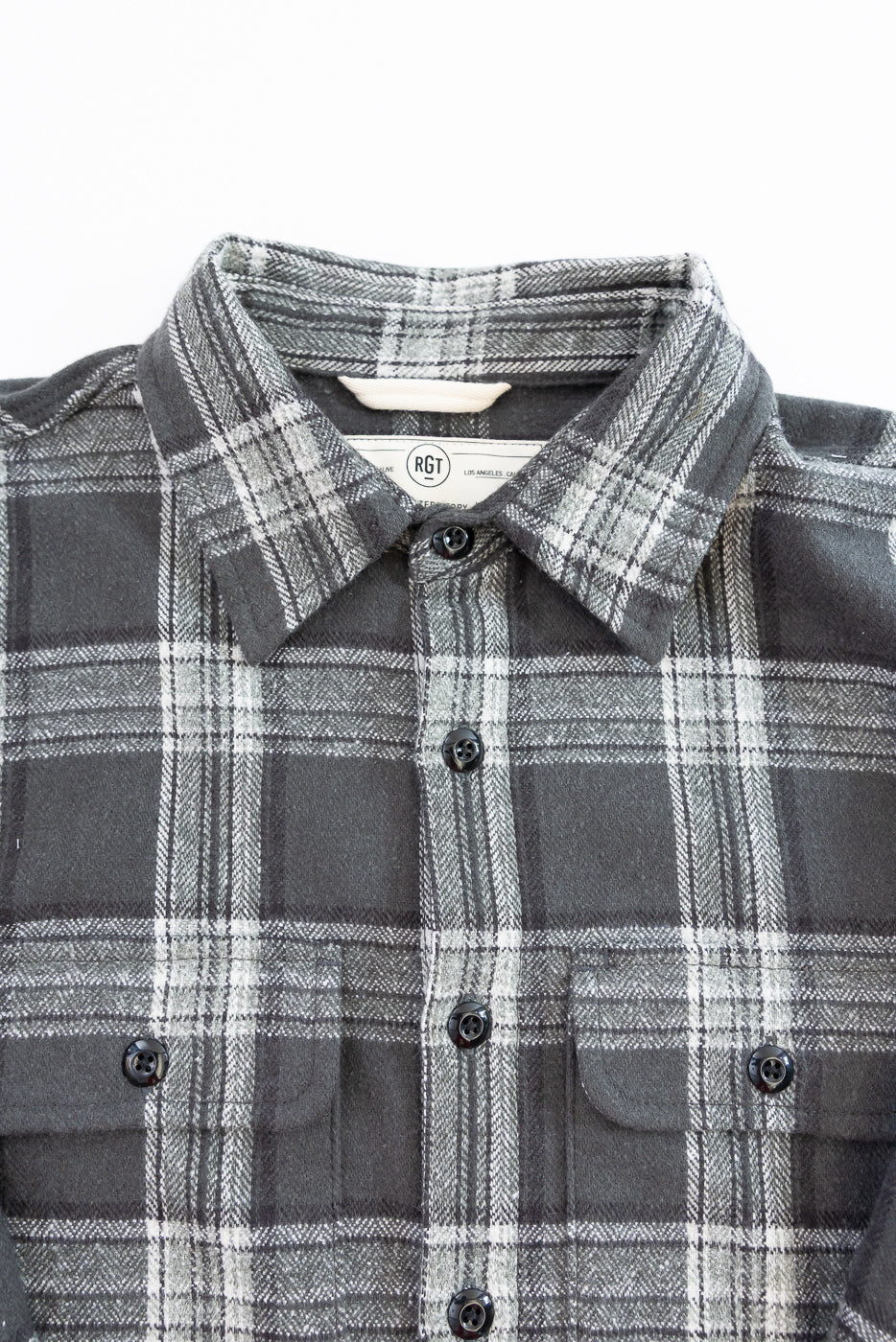 6oz Field Shirt Plaid Flannel - Grey