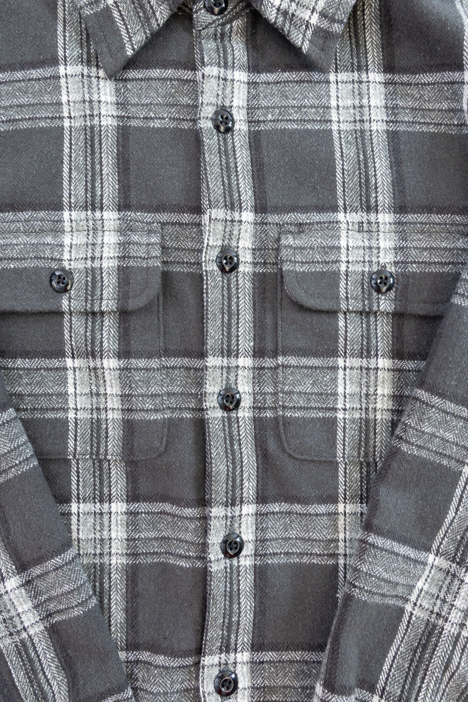 6oz Field Shirt Plaid Flannel - Grey
