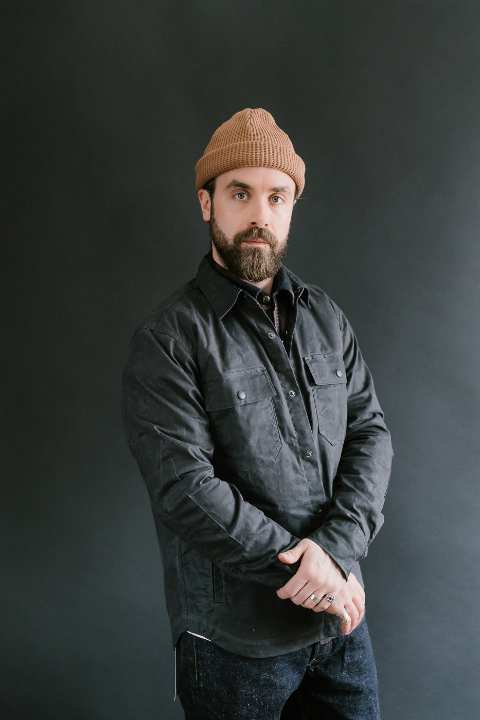 7oz - Patrol Shirt Waxed Canvas - Grey