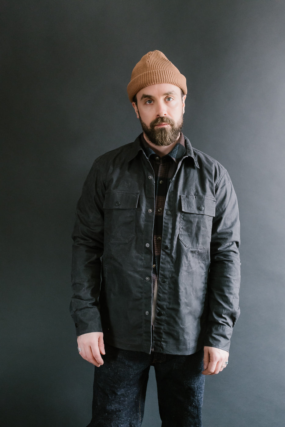 7oz - Patrol Shirt Waxed Canvas - Grey