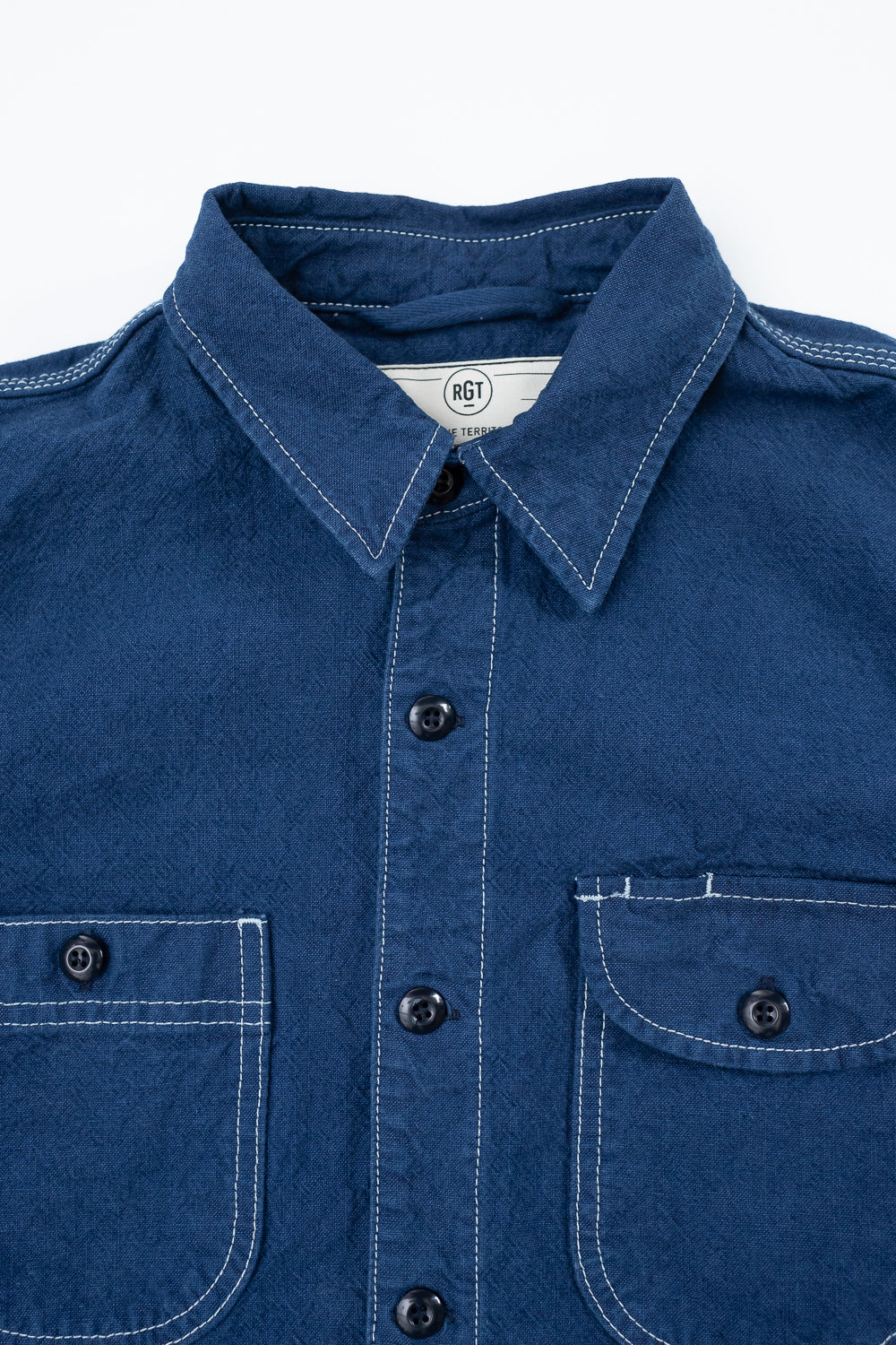 10oz Overdyed Work Shirt - Blue | Dant