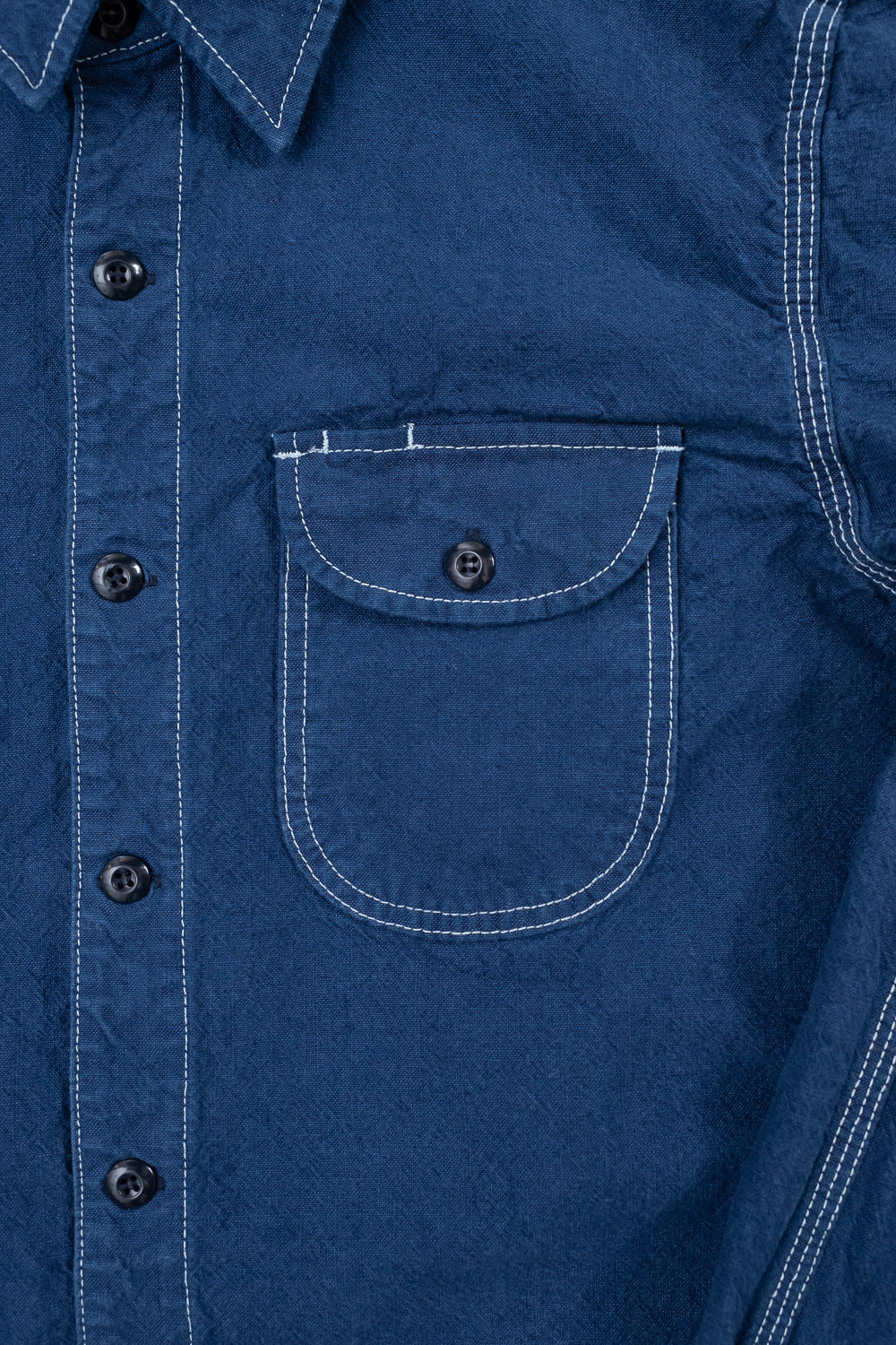 10oz Overdyed Work Shirt - Blue | Dant