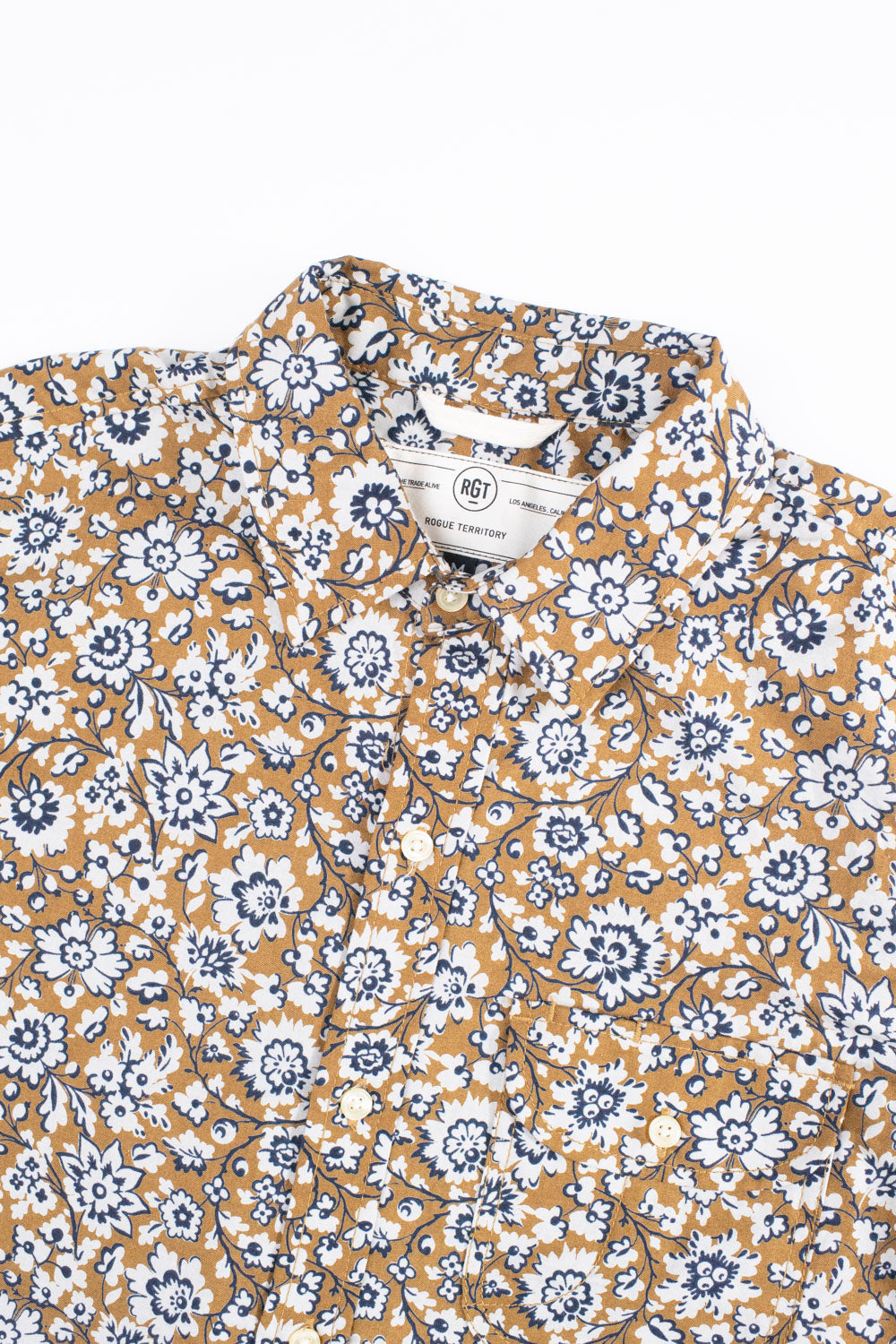 Maker Shirt SS - Gold Floral