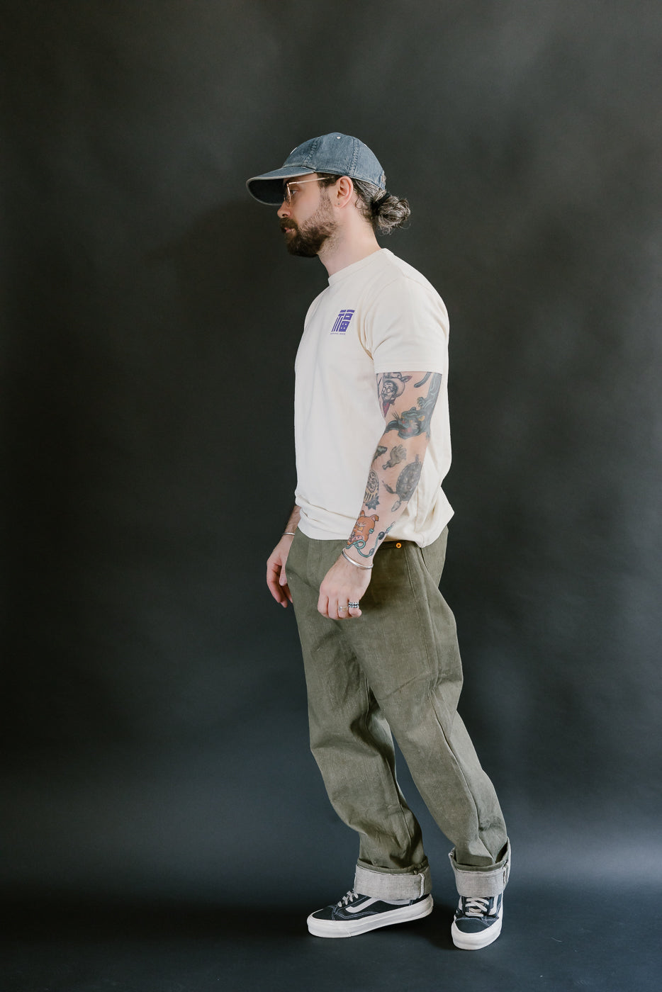 S0150GNX - 17oz Uguisu Denim - Regular Straight