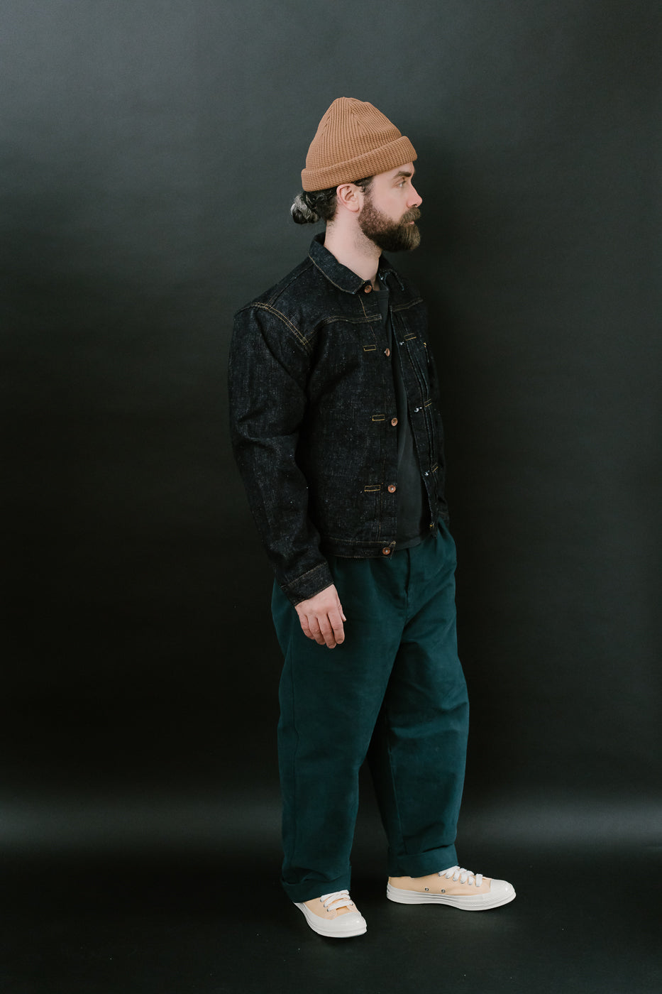 S556VX - 17oz Zero+ Model Type I Denim Jacket T-Back Spec - Indigo