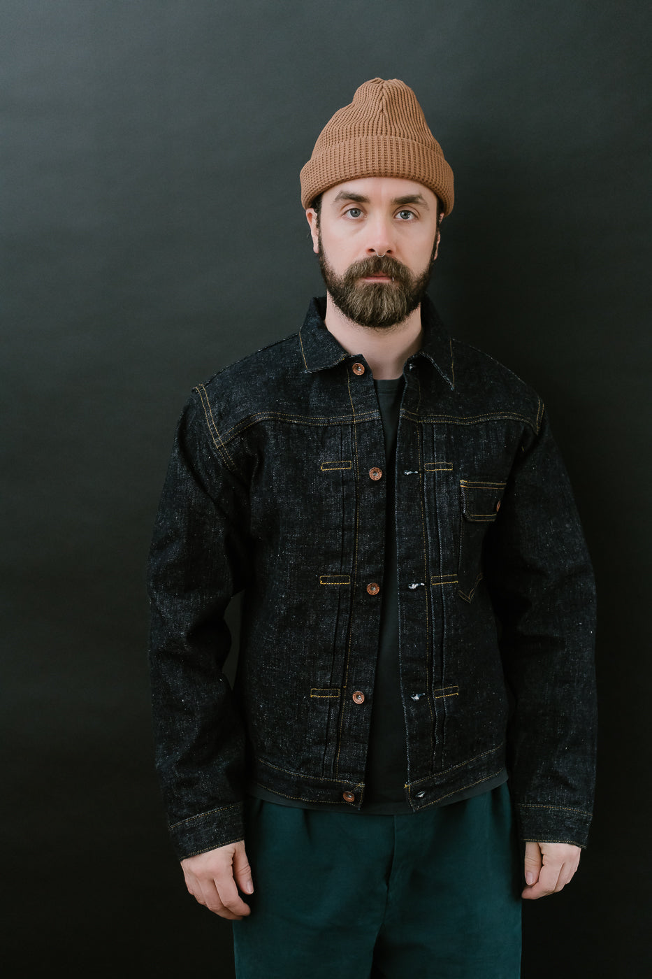 S556VX - 17oz Zero+ Model Type I Denim Jacket T-Back Spec - Indigo