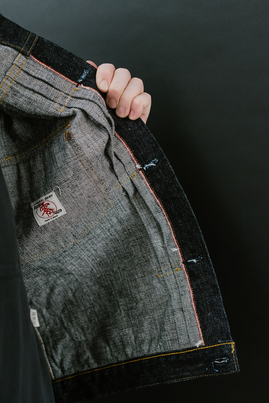 S556VX - 17oz Zero+ Model Type I Denim Jacket T-Back Spec - Indigo