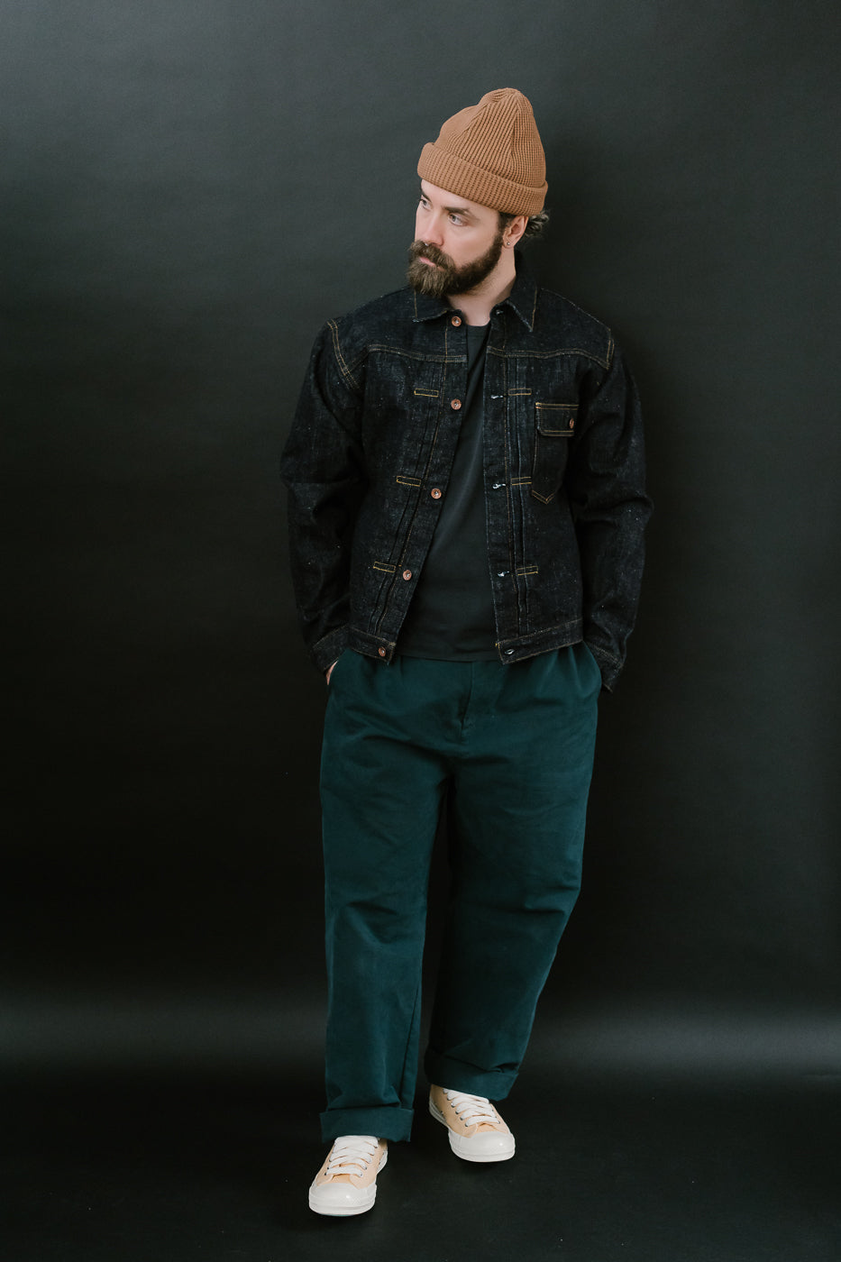 S556VX - 17oz Zero+ Model Type I Denim Jacket T-Back Spec - Indigo
