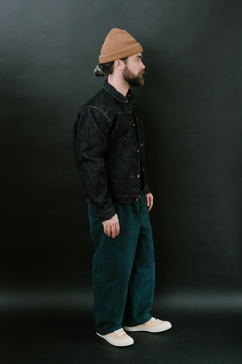 S556VX - 17oz Zero+ Model Type I Denim Jacket T-Back Spec - Indigo