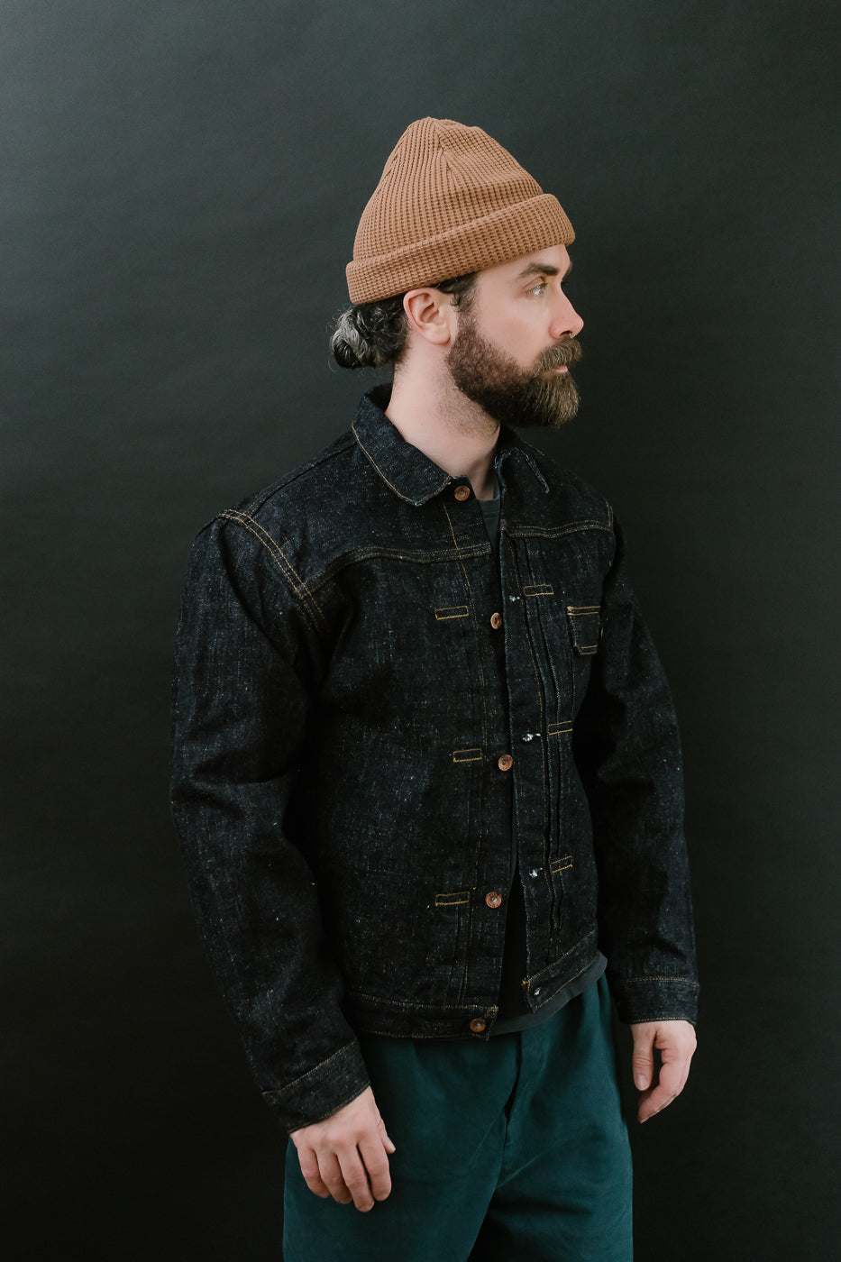 S556VX - 17oz Zero+ Model Type I Denim Jacket T-Back Spec - Indigo