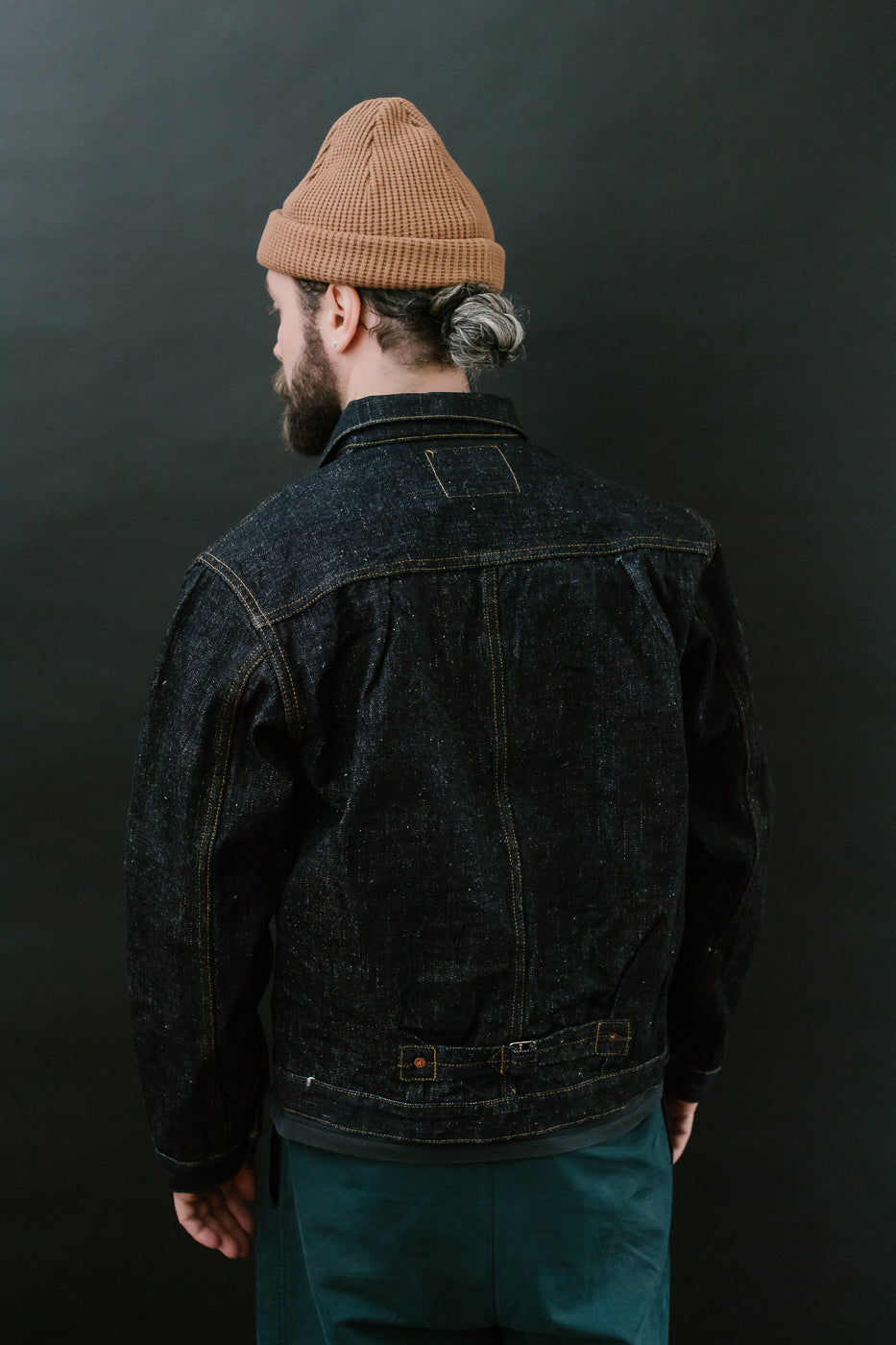 S556VX - 17oz Zero+ Model Type I Denim Jacket T-Back Spec - Indigo
