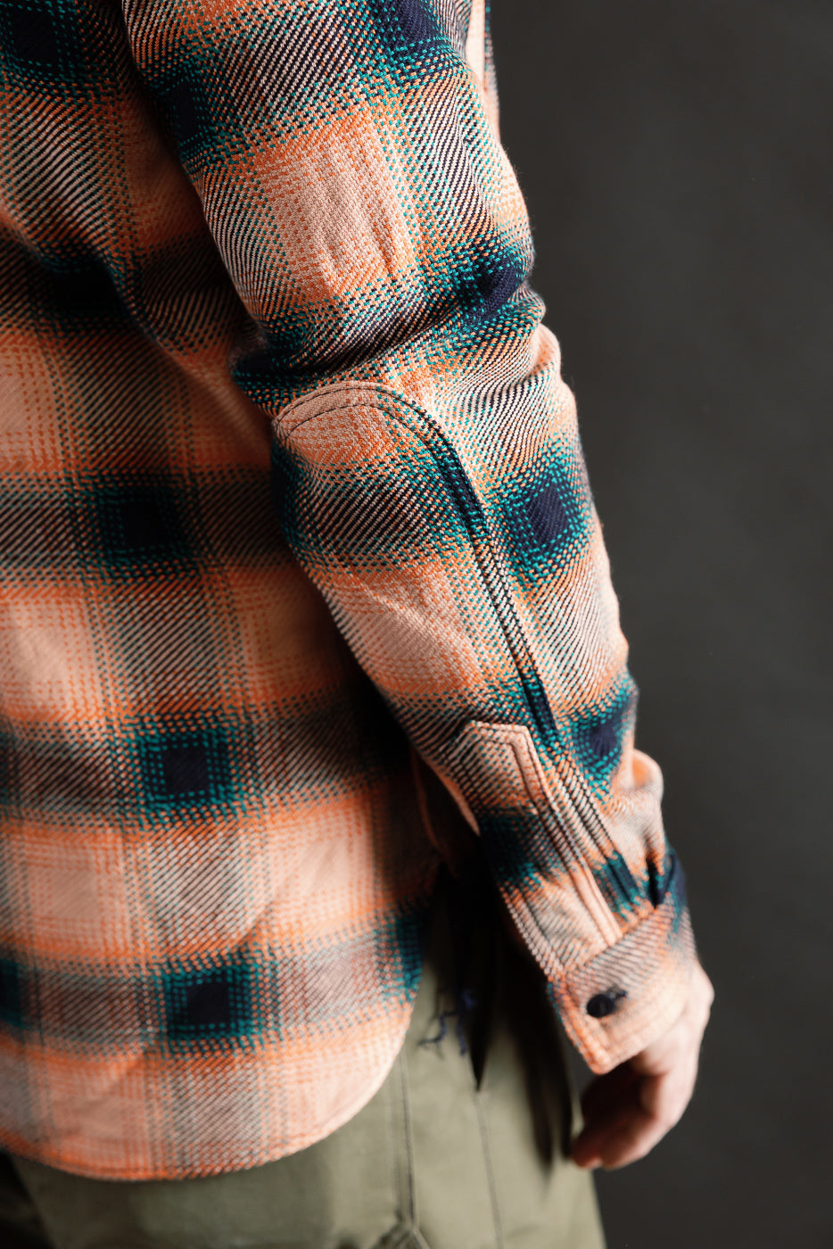 SIN25-01W - Heavy Indigo Flannel - Pink