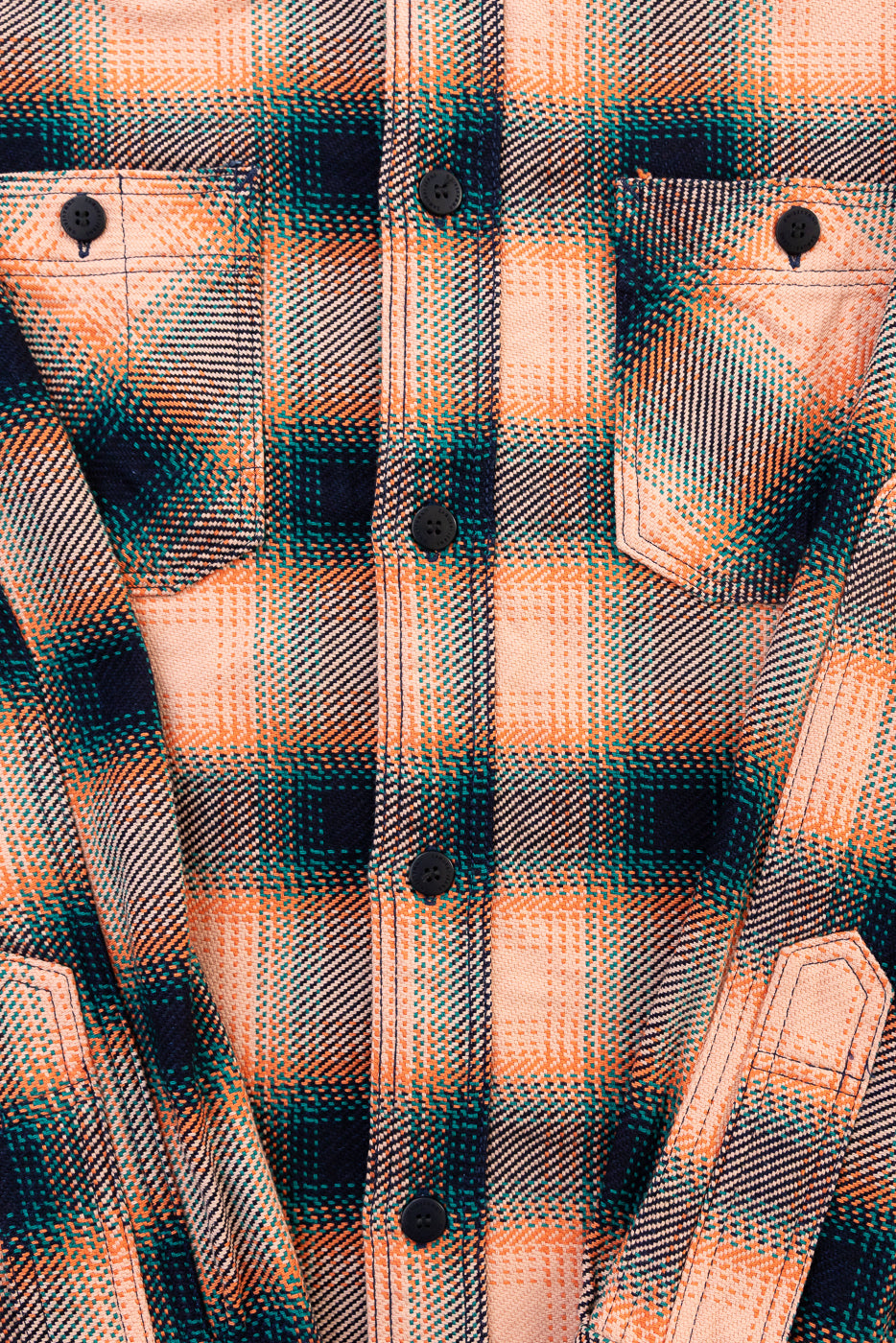 SIN25-01W - Heavy Indigo Flannel - Pink