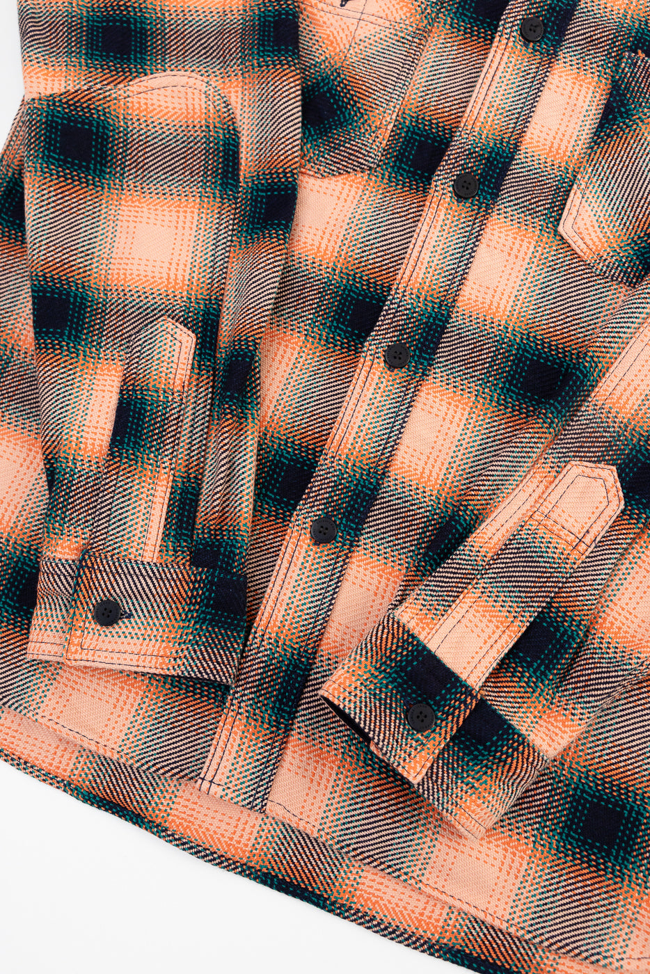 SIN25-01W - Heavy Indigo Flannel - Pink