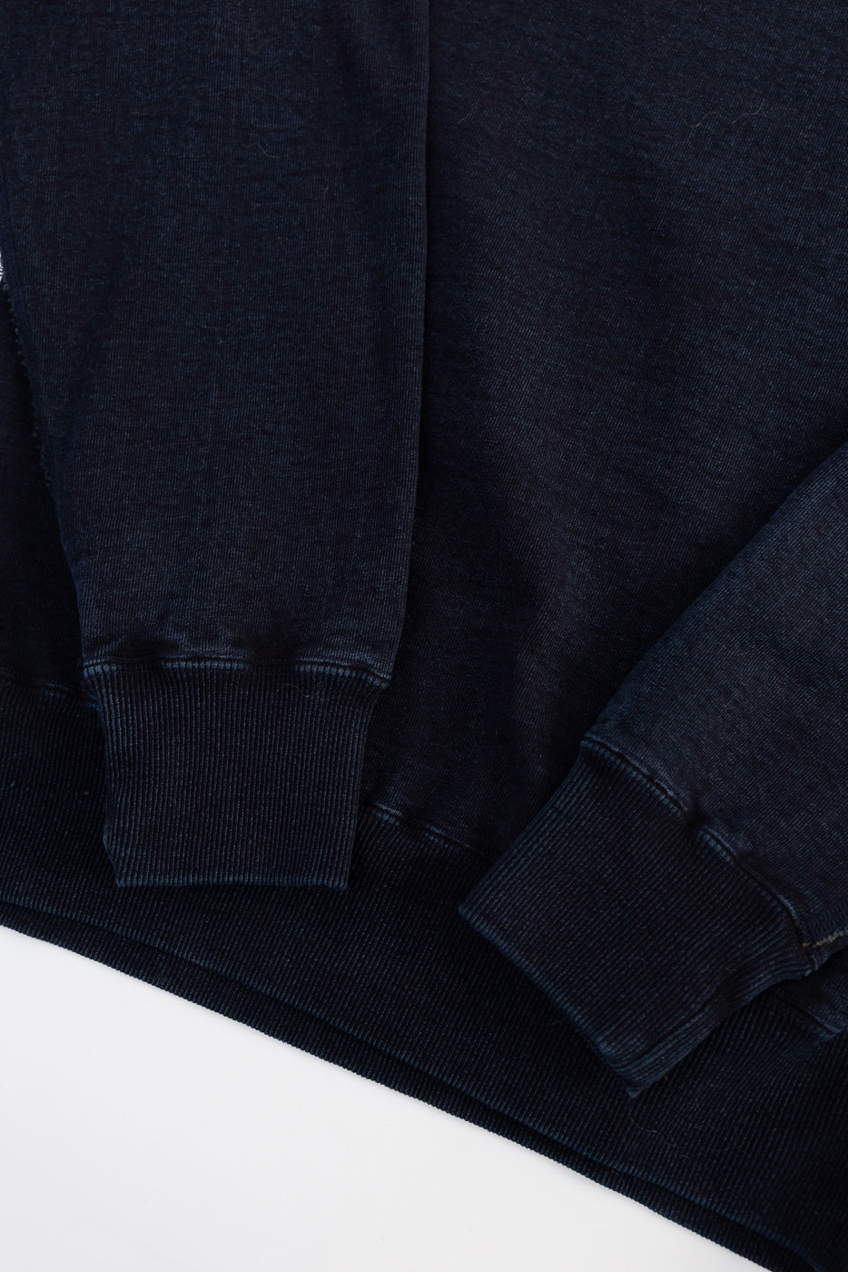 SIS25-101 - Overdyed Sweatshirt - Kakishibu Indigo