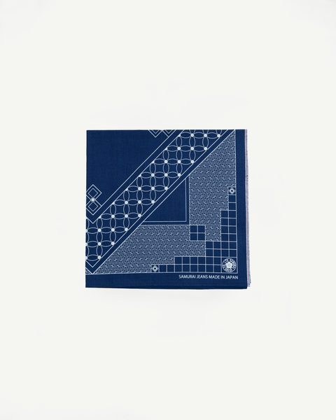 SJ-BANDANA-04 - Indigo Selvedge Bandana | Dant SJ-BANDANA-04 - Indigo Selvedge Bandana | Dant
