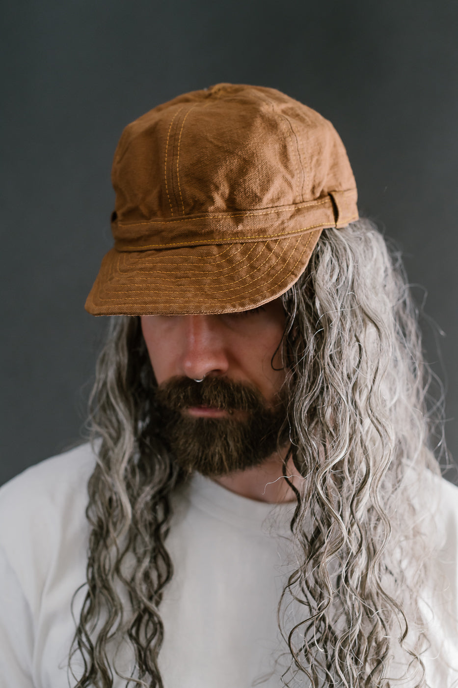 SJ201WC-310DX-DCII - 15oz - Heavy Duck Workman's Cap - Brown