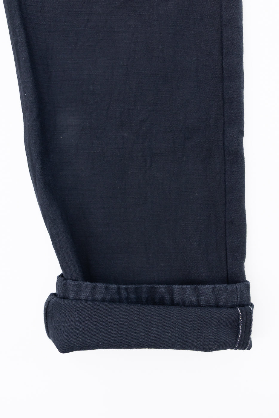 SJ52BK - Back Satin Selvedge Baker Pants - Black