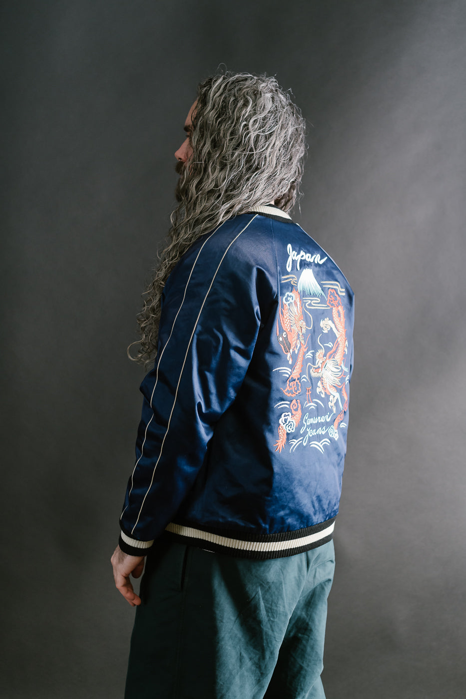 SJSKJ24 - Dyed Sukajan Jacket - Indigo