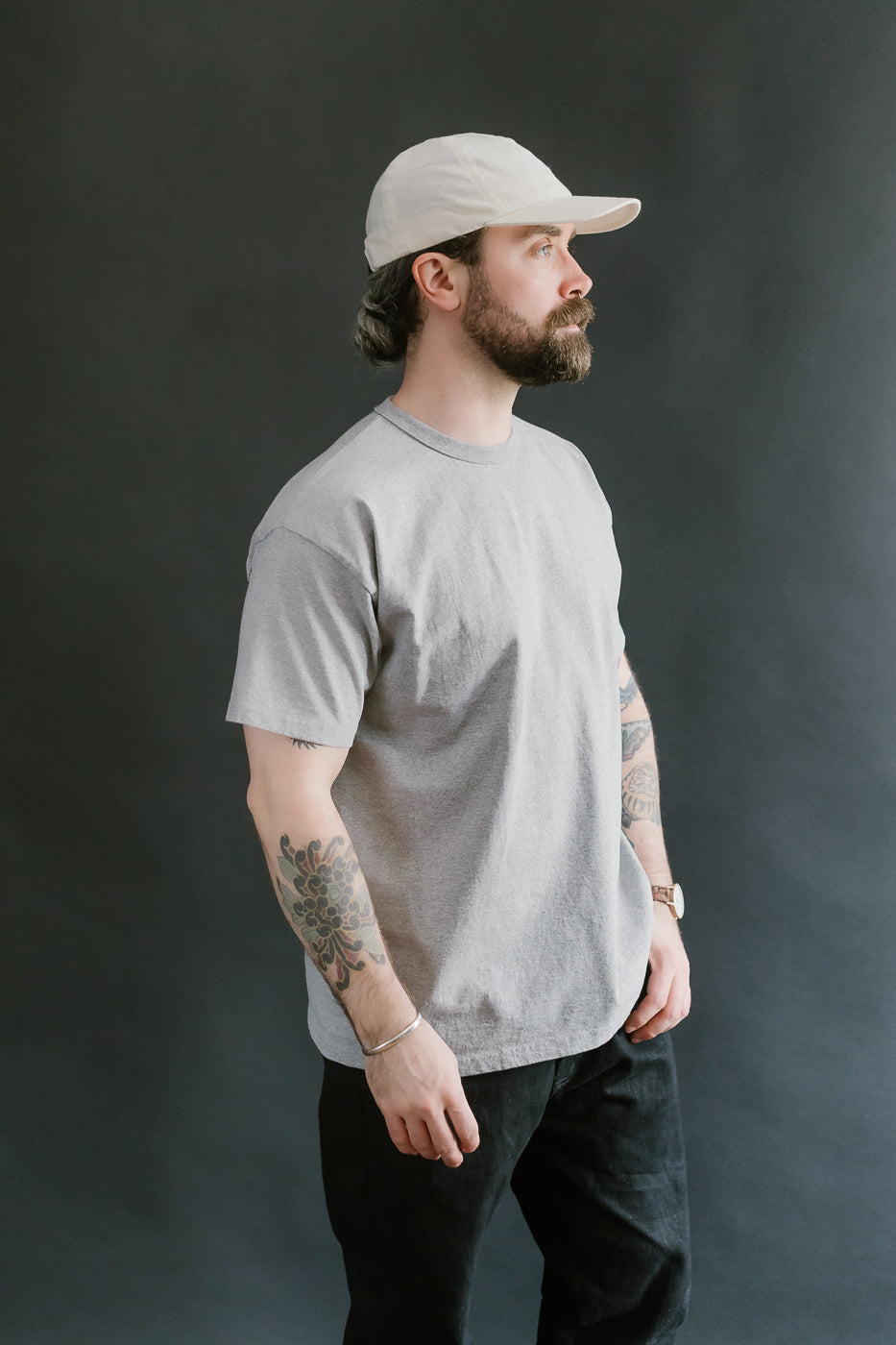 SJST-M - Heavyweight Plain T-Shirt  - Gray