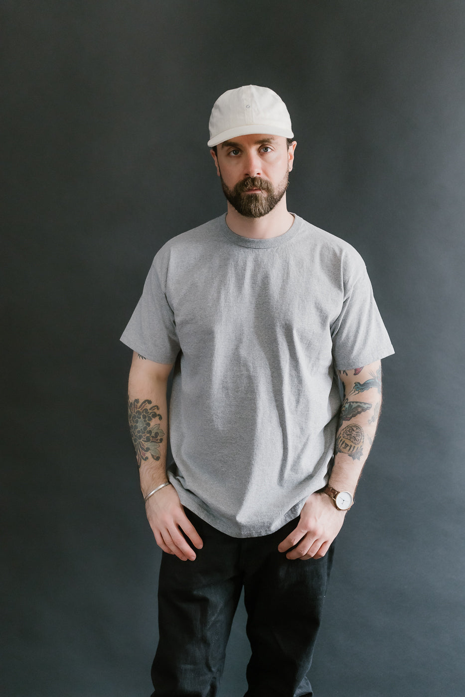 SJST-M - Heavyweight Plain T-Shirt  - Gray