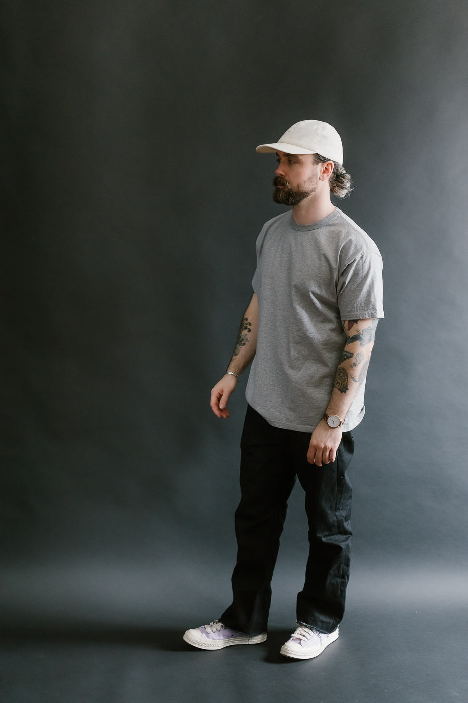 SJST-M - Heavyweight Plain T-Shirt  - Gray
